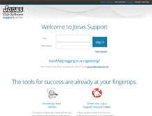 Tablet Screenshot of jonassupport.com